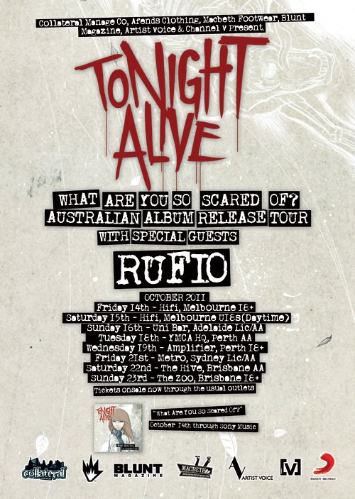 tonight alive what are you so scared of