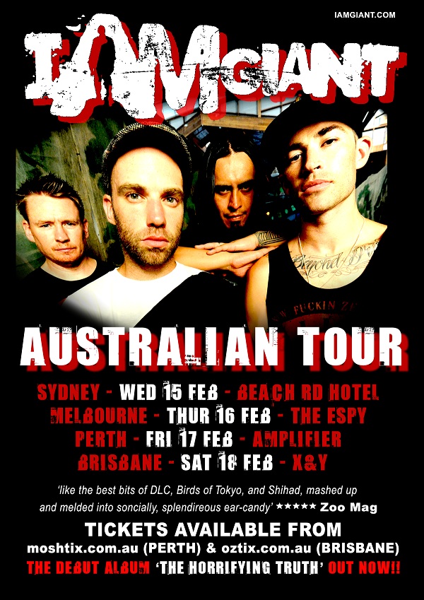 I Am Giant – The Horrifying Truth – Australian Tour 2012