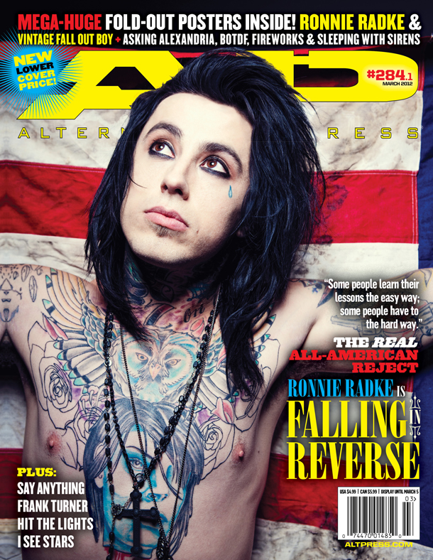 Ronnie Radke graces Alternative Press cover, not once, not twice, but thrice…