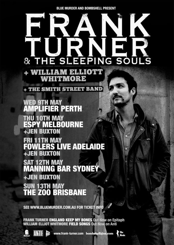 Frank Turner & The Sleeping Souls Announce Australian Tour