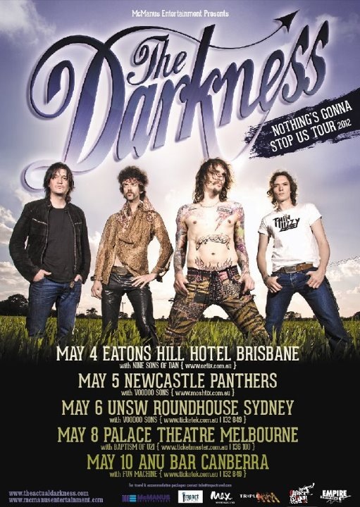 The Darkness Australian Tour