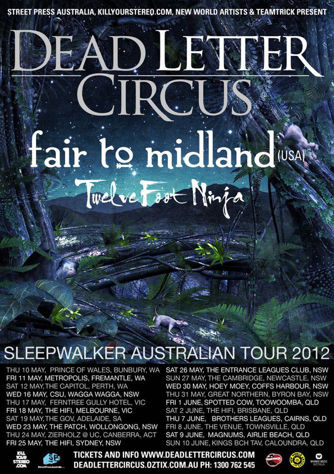 Dead Letter Circus – ‘Sleepwalker’ Australian tour