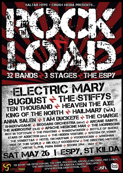 Rock N Load Festival – Melbourne May 26