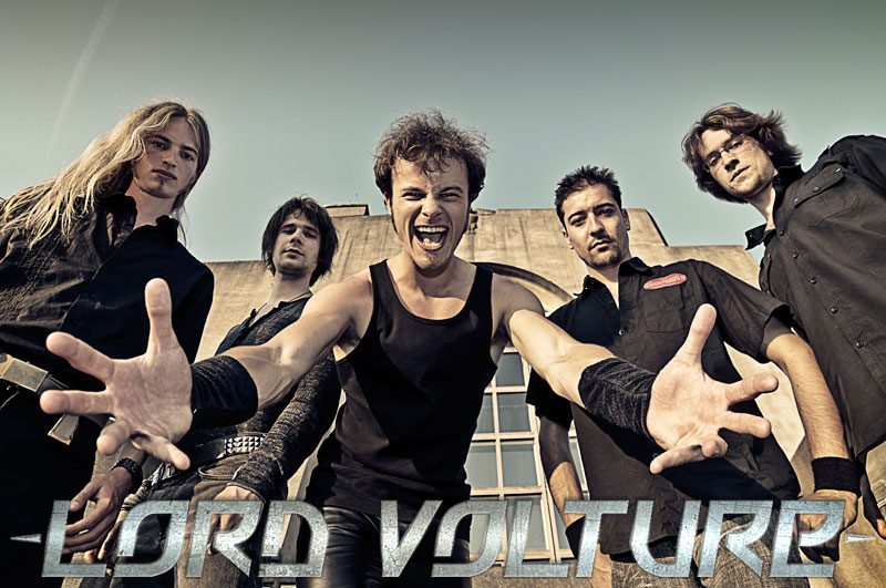 Dutch Power Metallers LORD VOLTURE sign with ROCK N GROWL