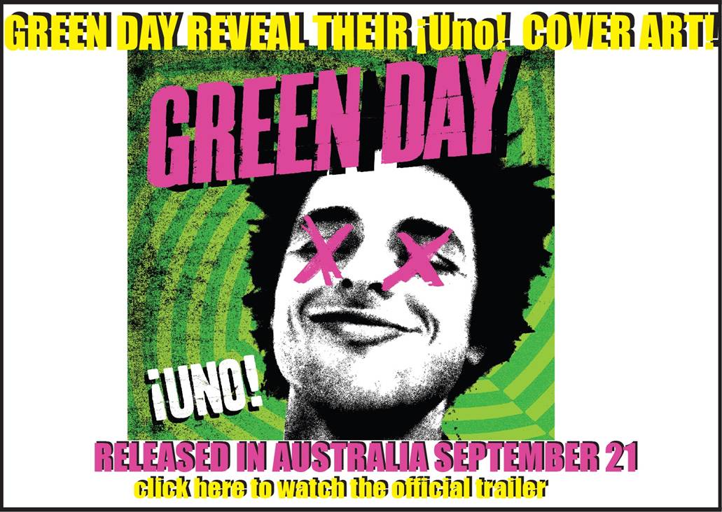 Green Day reveal cover art for new album !Uno!