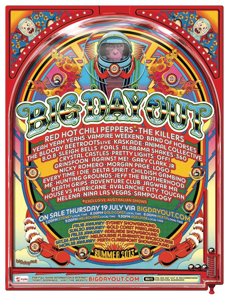 Big Day Out 2013 Lineup announced!