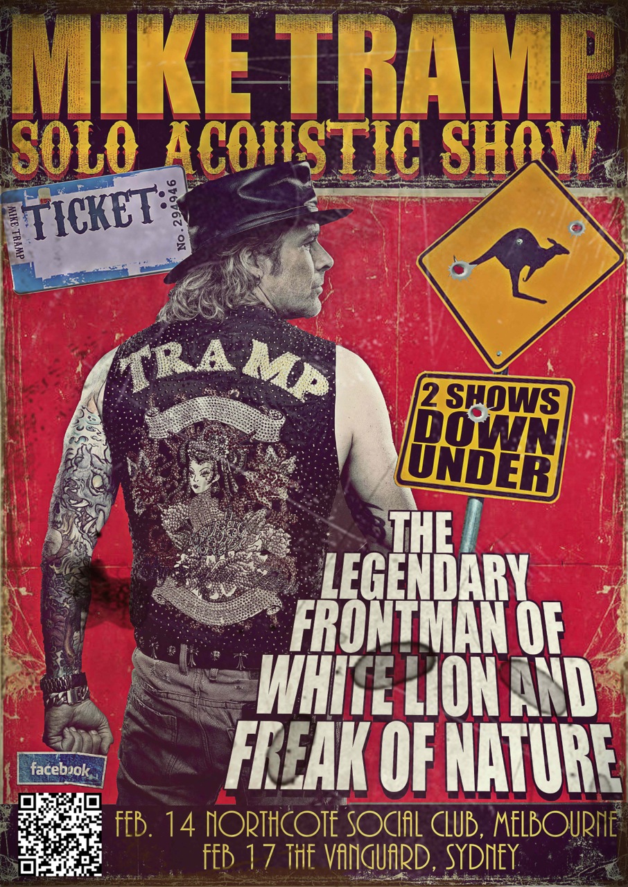 Mike Tramp solo acoustic Australian shows Feb 2013