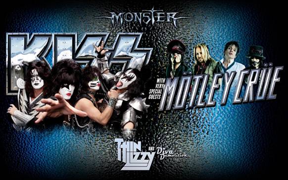 Kiss, Motley Crue and Thin Lizzy Australian tour details!