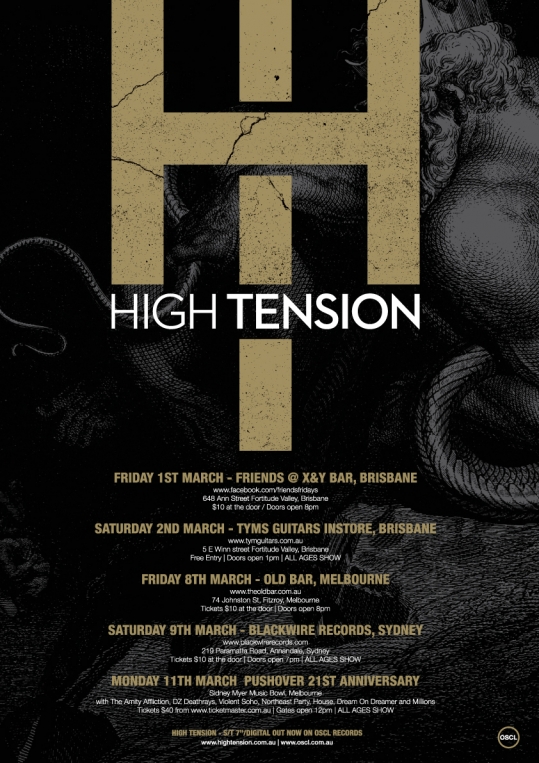 High Tension announce debut tour