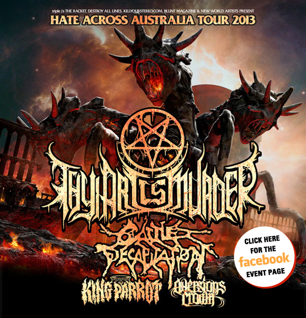 Thy Art Is Murder & Cattle Decapitation (US) Australian tour announced!