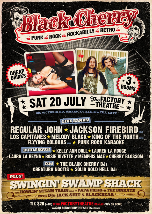 Black Cherry Heats Up The Factory Theatre in Sydney on July 20th