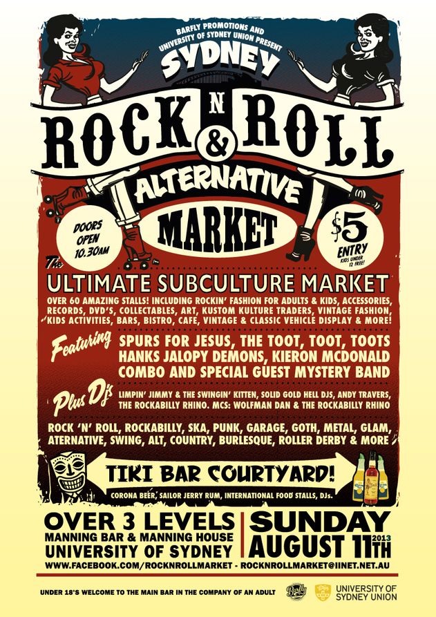 Sydney Rock ‘n’ Roll & Alternative Market August 11