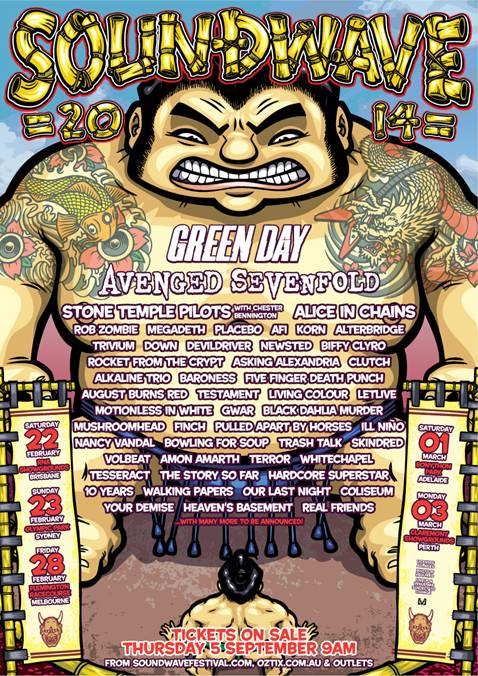 SOUNDWAVE 2014 line-up announced! - maytherockbewithyou.com