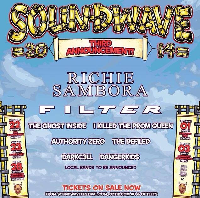 SOUNDWAVE FESTIVAL 2014 Third artist announcement!