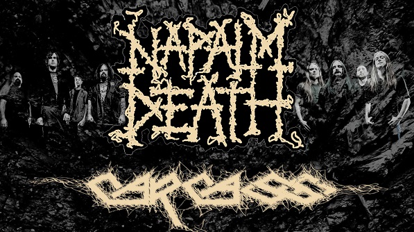 NAPALM DEATH and CARCASS with guests Extortion Australian Deathcrusher Tour April 2015