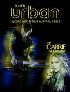 KEITH URBAN adds two dates to ‘ripCORD World Tour Australia 2016’ with Carrie Underwood