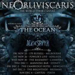 NE OBLIVISCARIS: The World Their Canvas – Australian Tour 2016 with special guests The Ocean (Germany) & Jack The Stripper