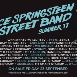 BRUCE SPRINGSTEEN and the E STREET BAND return to Australia & New Zealand with the Summer ’17 tour