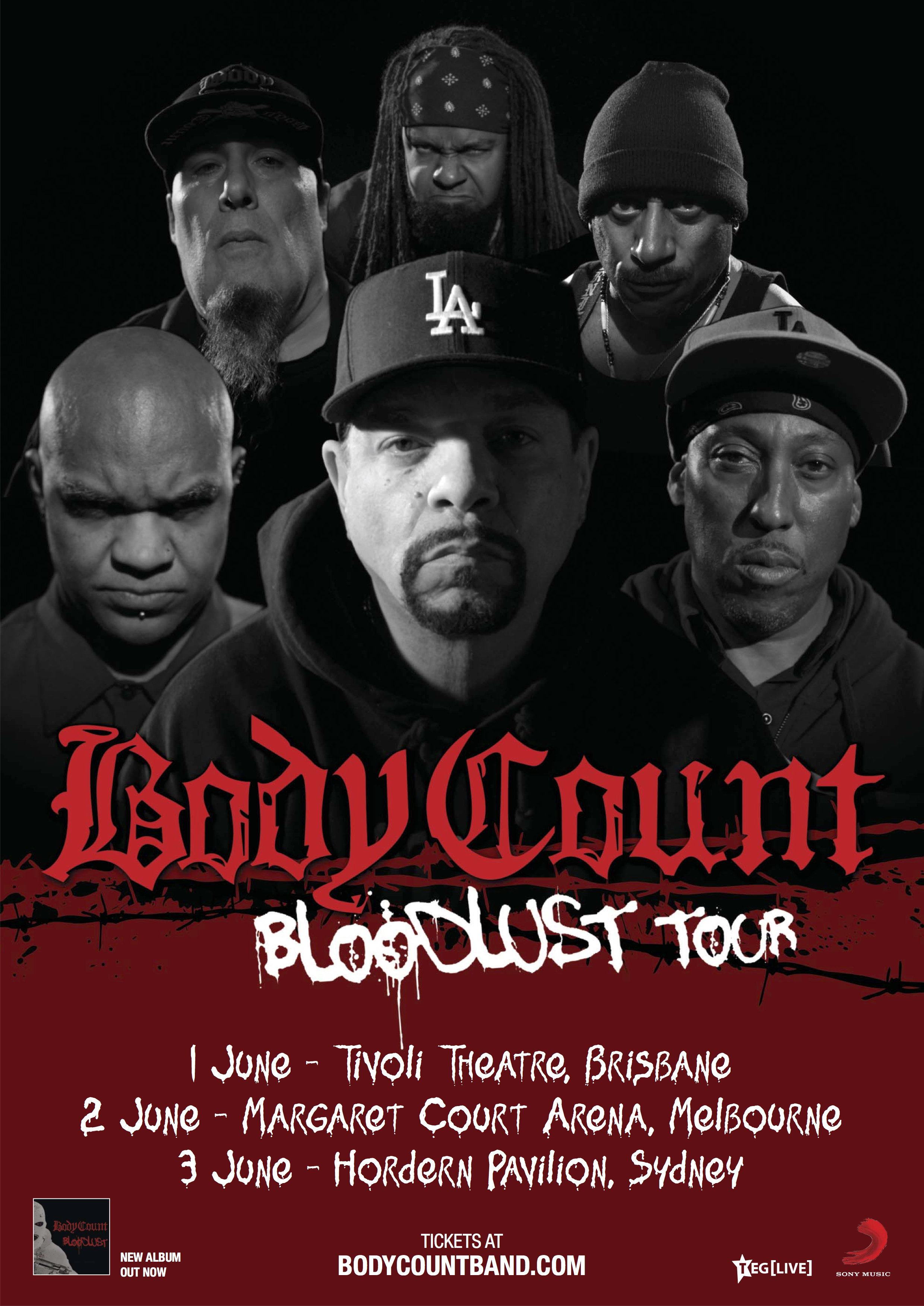 BODY COUNT return to Australia for the first time in 22 years for the