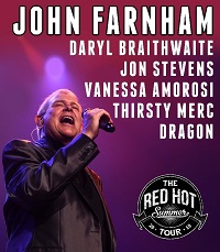 By popular demand the Red Hot Summer tour announces a special run of dates featuring JOHN FARNHAM in 2019