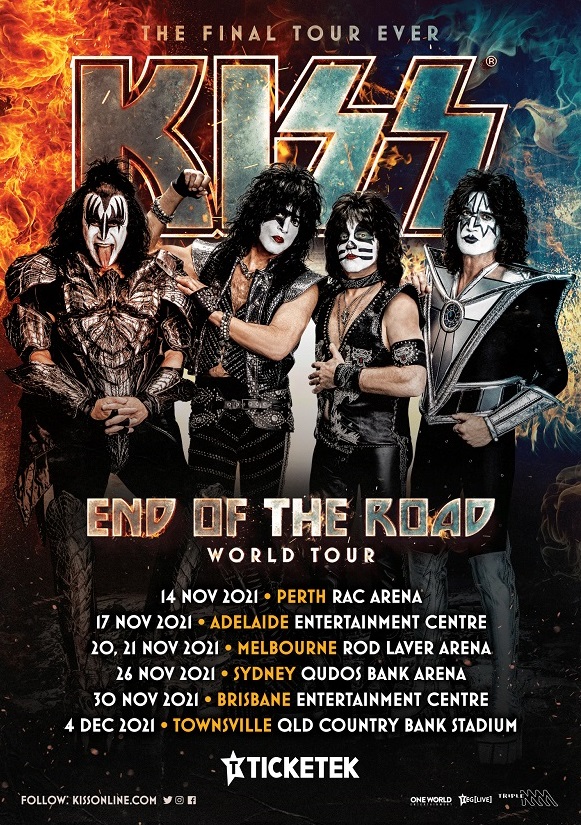 kiss australian tour 2022