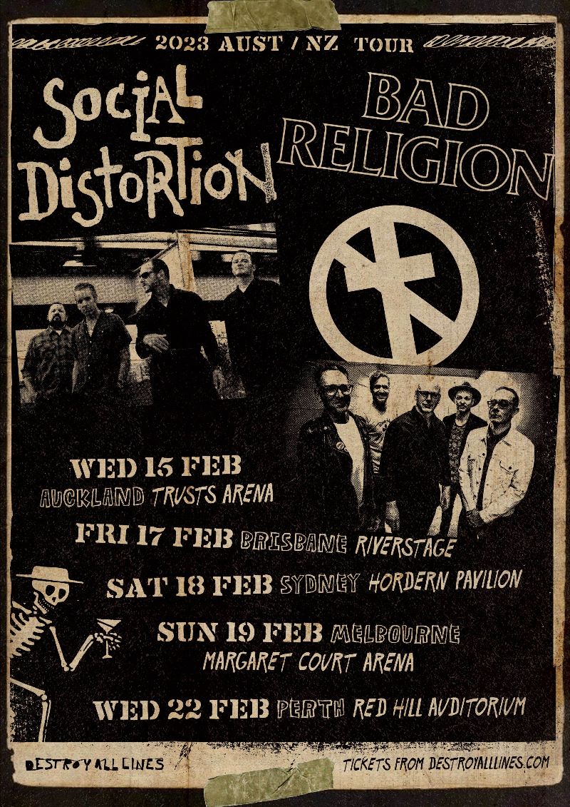 bad religion australian tour 2022