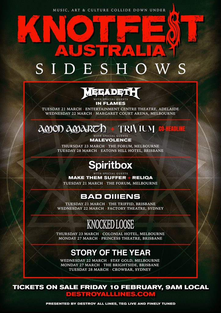 KNOTFEST Australia Announce Sideshows! - maytherockbewithyou.com