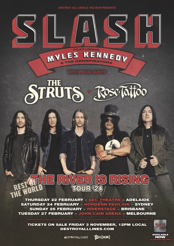 SLASH / MYLES KENNEDY & CONSPIRATORS 2012 UK CONCERT TOUR POSTER - Guns N'  Roses
