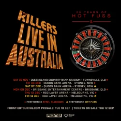 The Killers – Qudos Bank Arena, Sydney – December 6, 2024