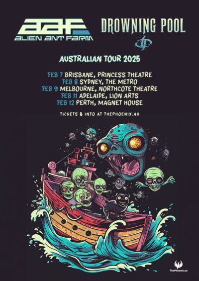 DROWNING POOL Replace CKY On ALIEN ANT FARM Australian Tour