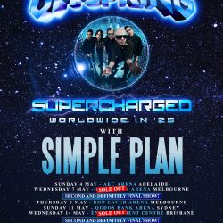 The Offspring Announce 2nd And Final Melbourne & Brisbane Shows On SUPERCHARGED Worldwide In ’25 Australia Tour With Simple Plan