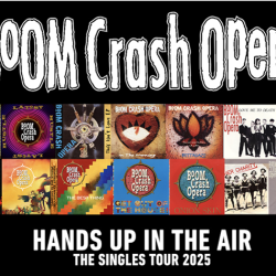 40 years in the making, BOOM CRASH OPERA hit the road for Hands Up In The Air – The Singles Tour 2025