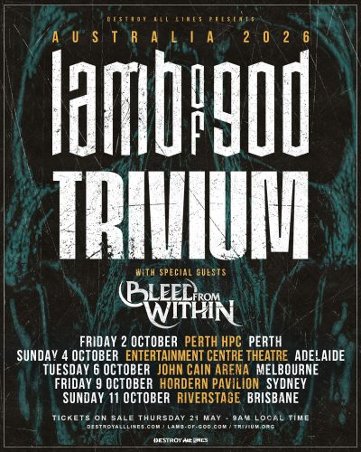 Lamb Of God & Trivium Co-Headline Australian Tour