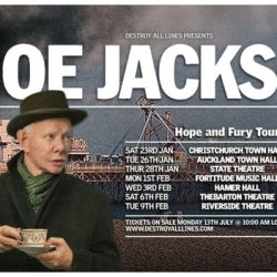 JOE JACKSON ANNOUNCES AUSTRALIAN AND NEW ZEALAND TOUR – JANUARY/FEBRUARY 2027