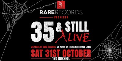 Rare Records Turns 35 .hinge Reforms, Mammal, Sydonia & More Return For One Night On Oct 31 at 170 Russell