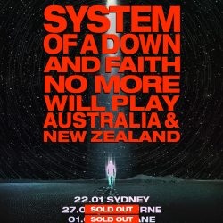SYSTEM OF A DOWN AND FAITH NO MORE SELL OUT MELBOURNE AND BRISBANE STADIUMS