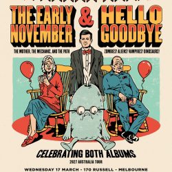The Early November & Hellogoodbye announce 2027 Australian Tour